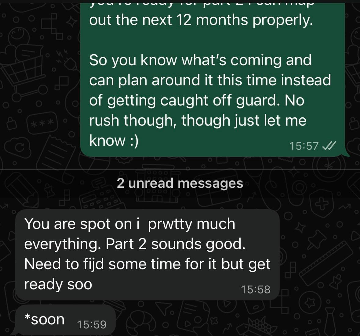 Client testimonial