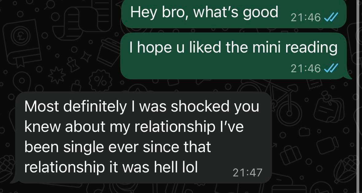 Client testimonial